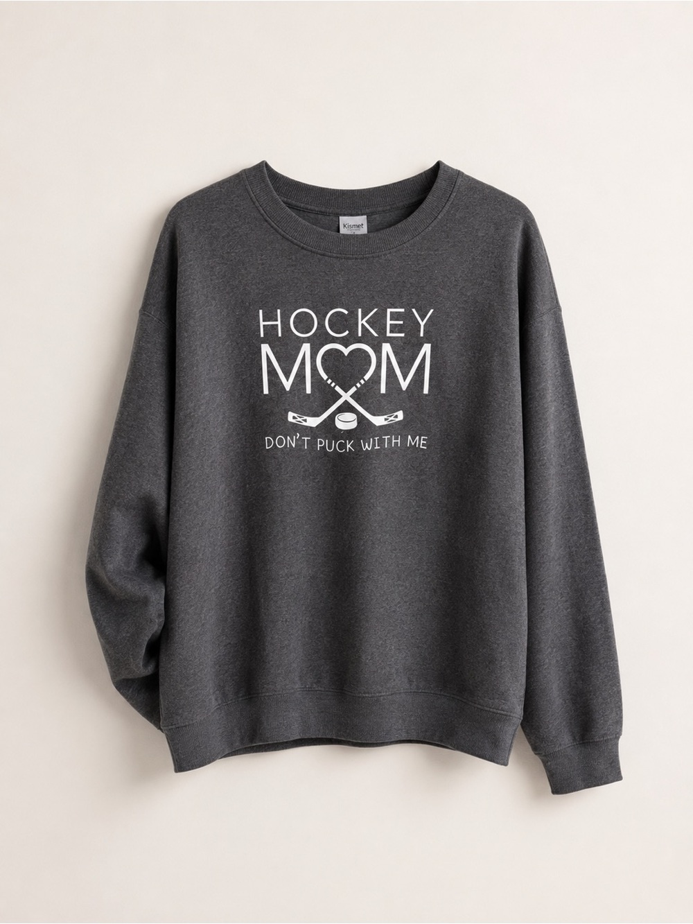 Hockey Mom Don’t Puck With Me Graphic Sweatshirt Size Medium